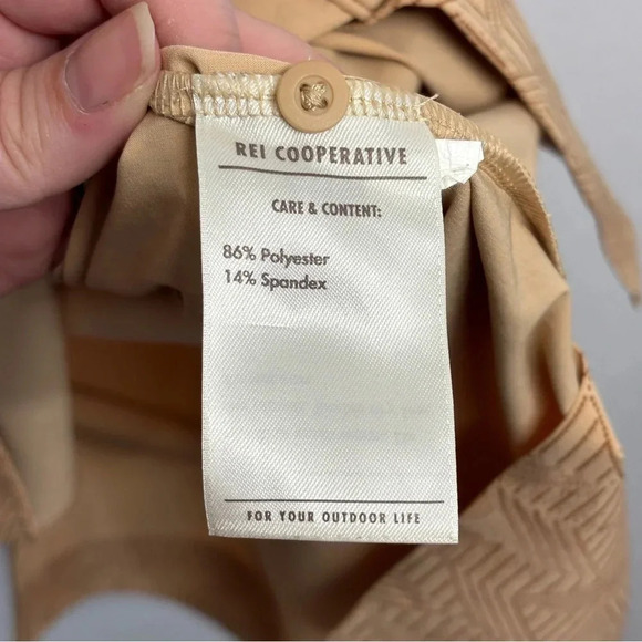 REI FLAWED midi Dress Tan M - Picture 7 of 10